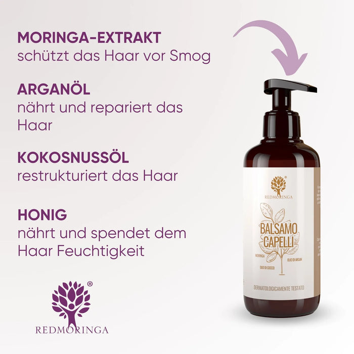 Natural Moringa Conditioner Coconut Oil Argan and Karite
