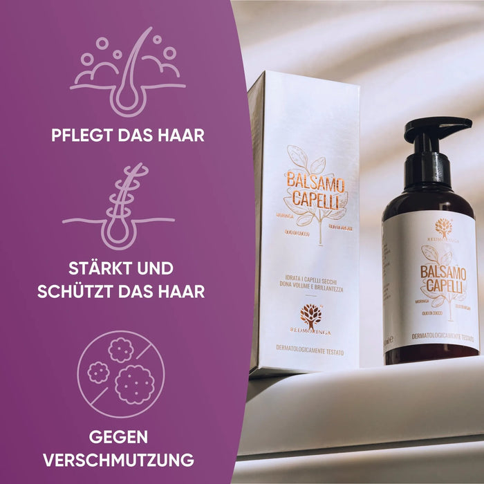 Natural Moringa Conditioner Coconut Oil Argan and Karite